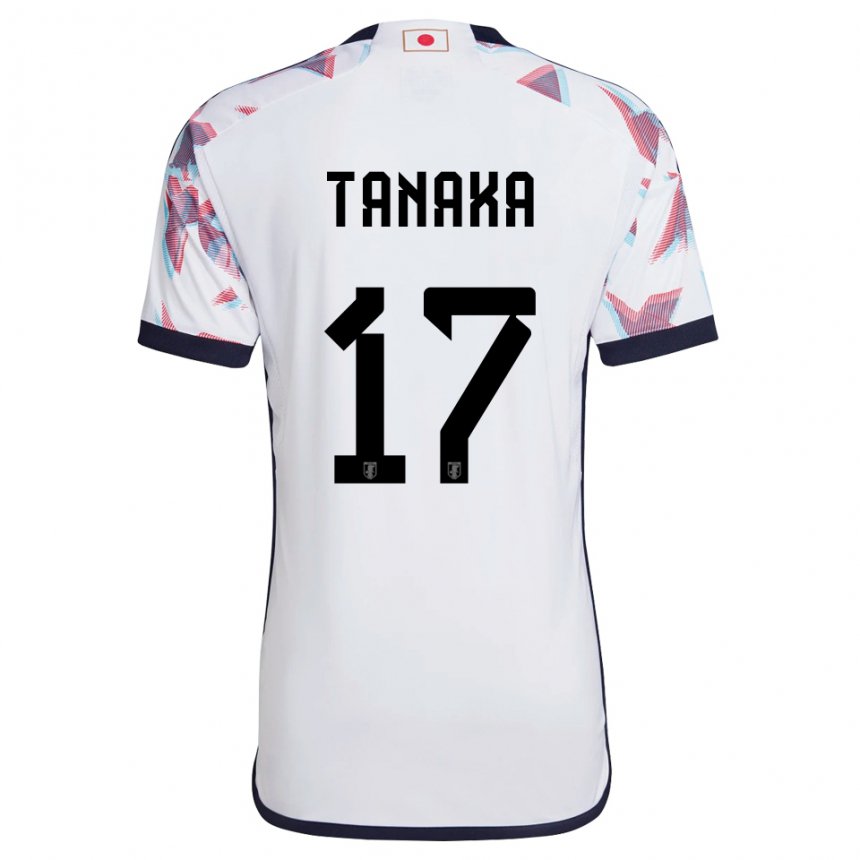 Mujer Camiseta Japón Ao Tanaka #17 Blanco 2ª Equipación 22-24 La Camisa