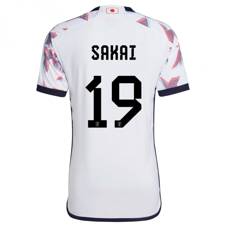 Mujer Camiseta Japón Hiroki Sakai #19 Blanco 2ª Equipación 22-24 La Camisa