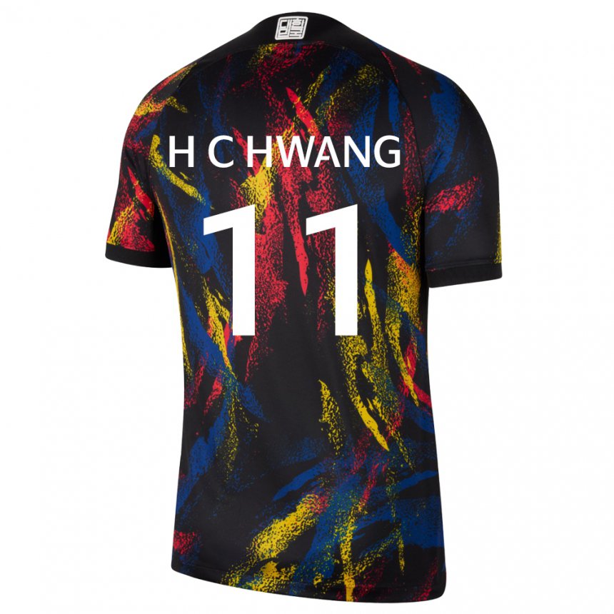 Mujer Camiseta Corea Del Sur Hee-chan Hwang #11 Multicolores 2ª Equipación 22-24 La Camisa