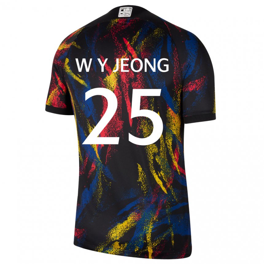 Mujer Camiseta Corea Del Sur Woo-yeong Jeong #25 Multicolores 2ª Equipación 22-24 La Camisa