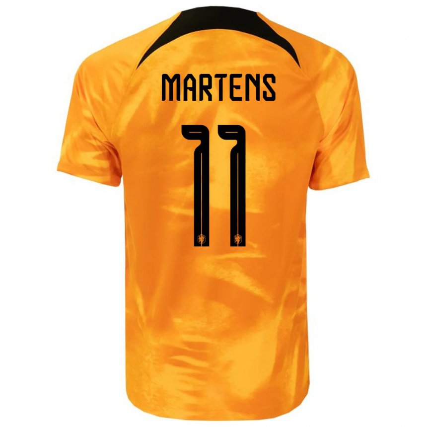 Niño Camiseta Países Bajos Lieke Martens #11 Naranja Láser 1ª Equipación 22-24 La Camisa