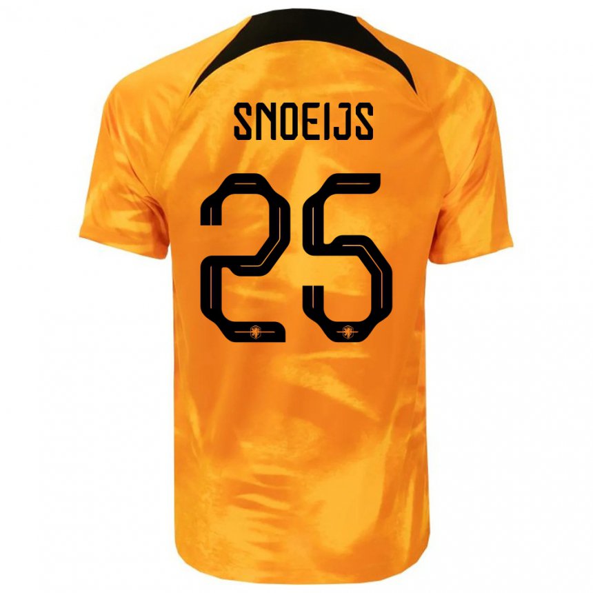 Niño Camiseta Países Bajos Katja Snoeijs #25 Naranja Láser 1ª Equipación 22-24 La Camisa