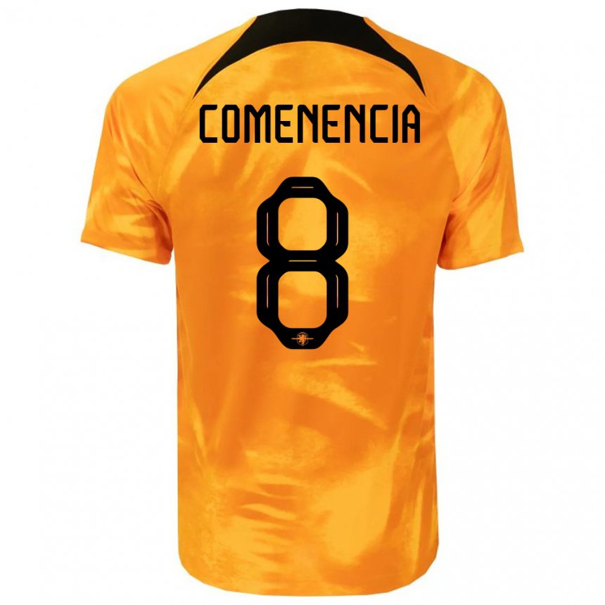 Niño Camiseta Países Bajos Livano Comenencia #8 Naranja Láser 1ª Equipación 22-24 La Camisa