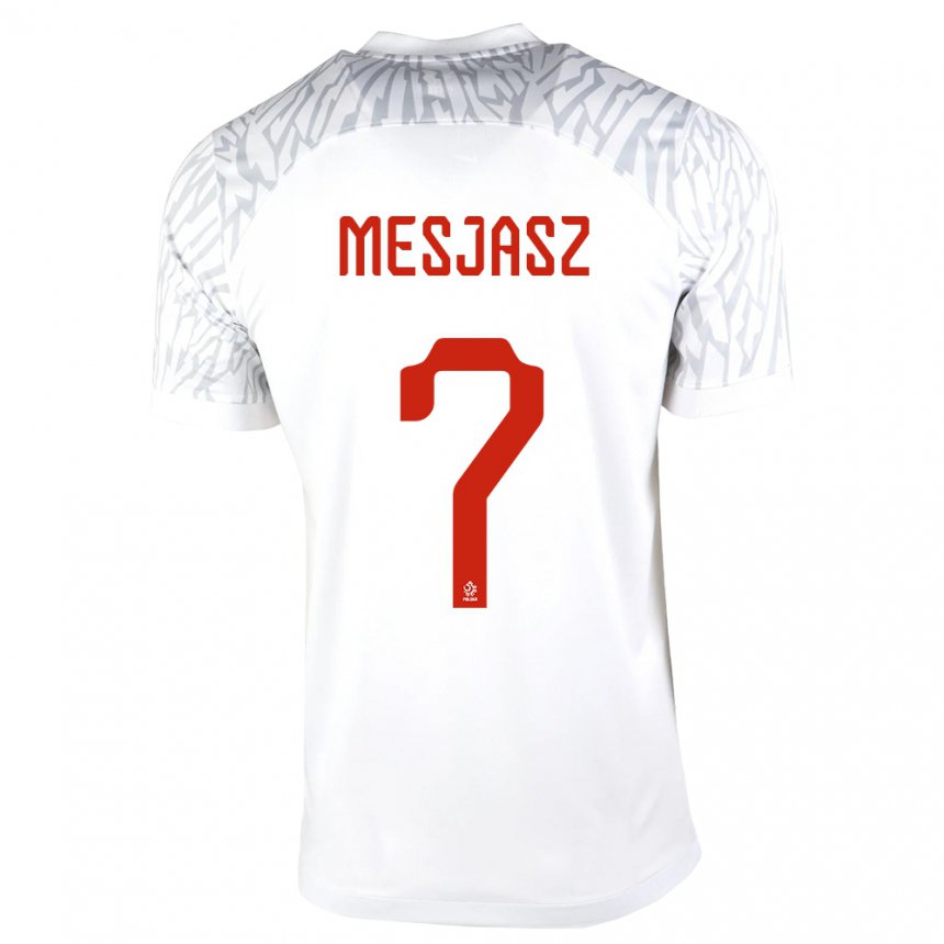 Niño Camiseta Polonia Malgorzata Mesjasz #7 Blanco 1ª Equipación 22-24 La Camisa