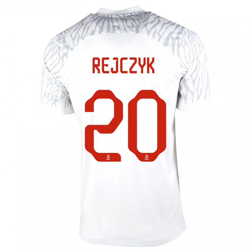 Niño Camiseta Polonia Filip Rejczyk #20 Blanco 1ª Equipación 22-24 La Camisa