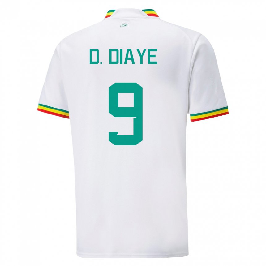 Niño Camiseta Senegal Dialy N Diaye #9 Blanco 1ª Equipación 22-24 La Camisa
