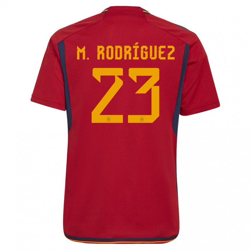 Niño Camiseta España Misa Rodriguez #23 Rojo 1ª Equipación 22-24 La Camisa