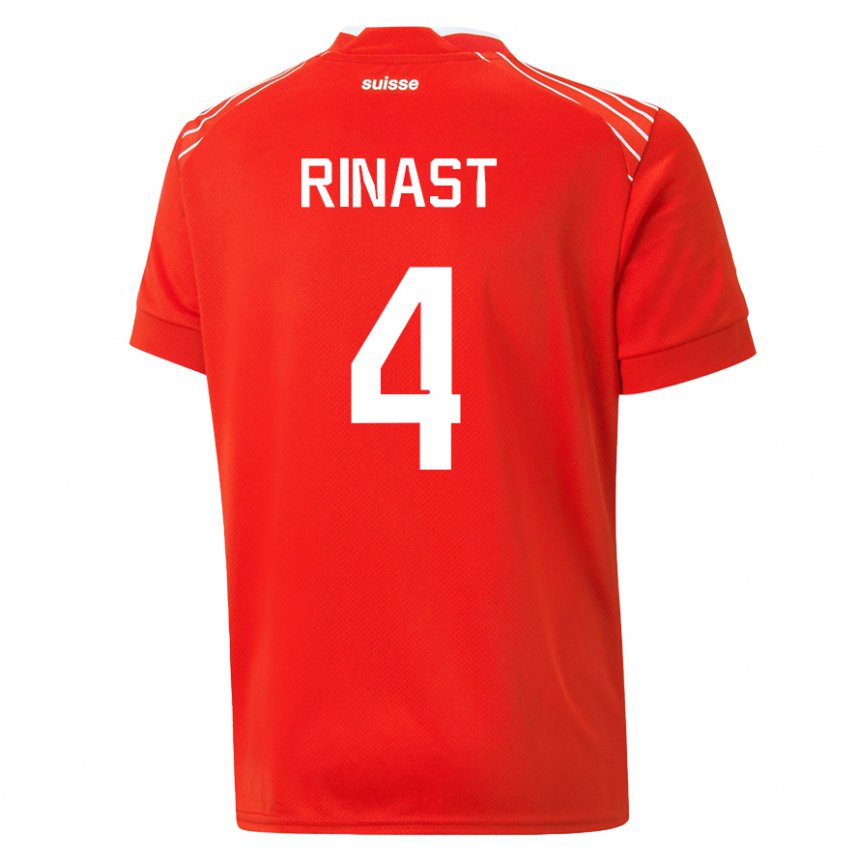 Niño Camiseta Suiza Rachel Rinast #4 Rojo 1ª Equipación 22-24 La Camisa