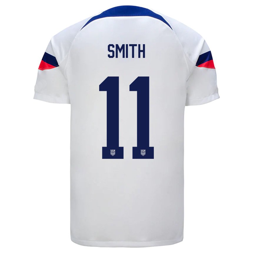 Niño Camiseta Estados Unidos Sophia Smith #11 Blanco 1ª Equipación 22-24 La Camisa