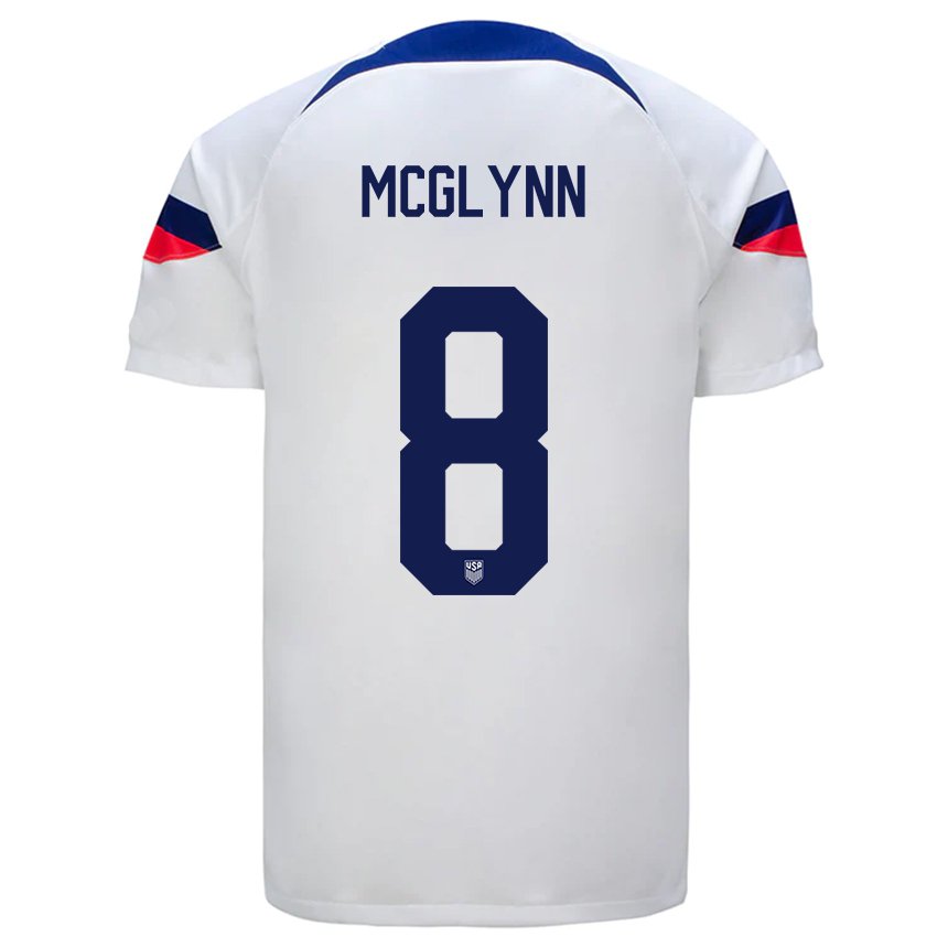 Niño Camiseta Estados Unidos Jack Mcglynn #8 Blanco 1ª Equipación 22-24 La Camisa