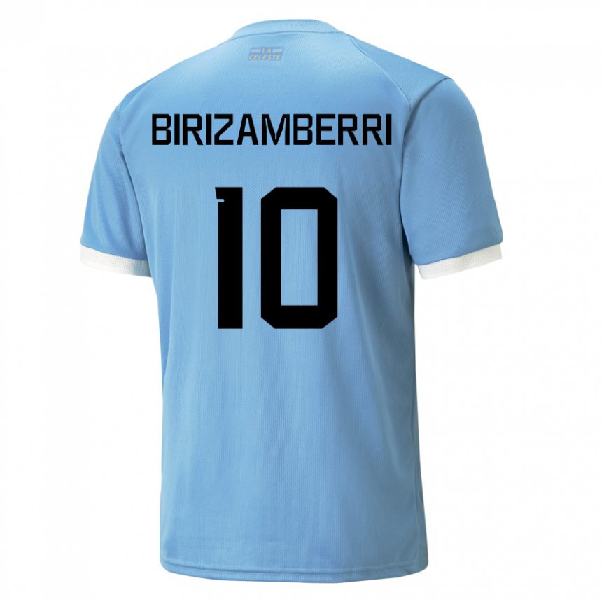 Niño Camiseta Uruguay Carolina Birizamberri #10 Azul 1ª Equipación 22-24 La Camisa