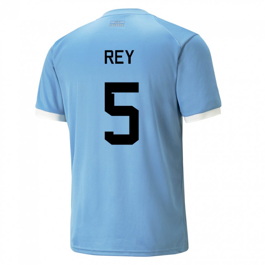 Niño Camiseta Uruguay Rodrigo Rey #5 Azul 1ª Equipación 22-24 La Camisa