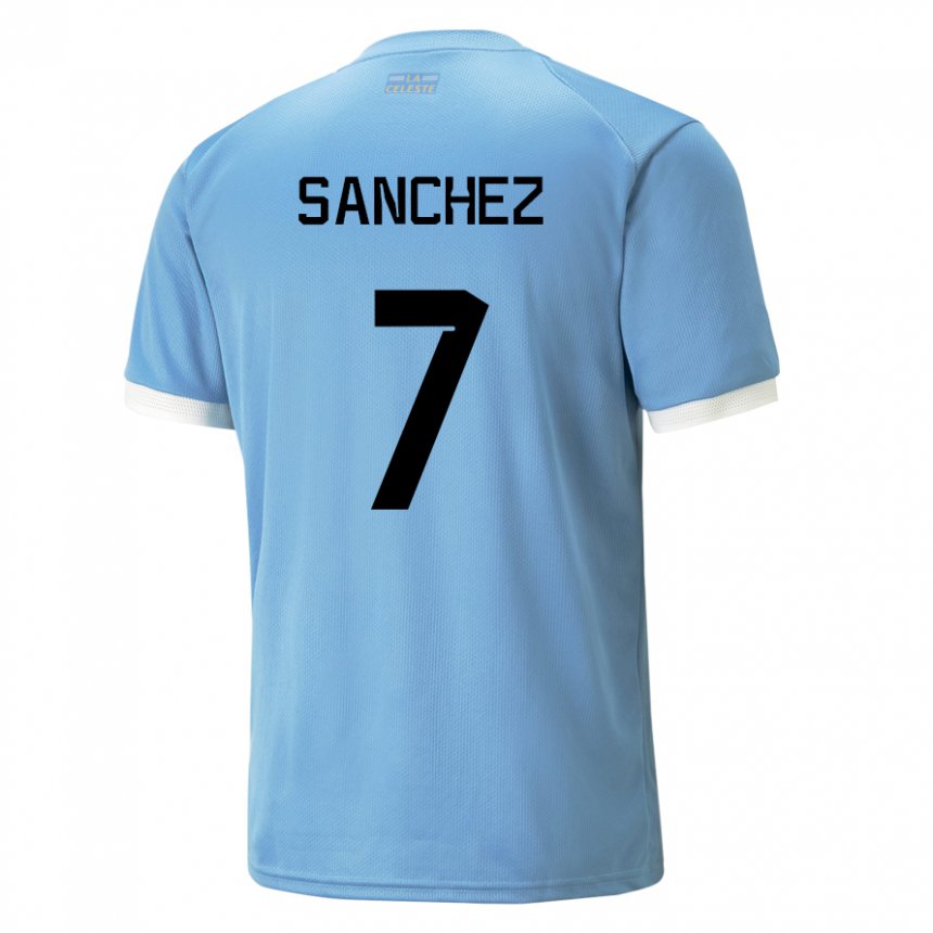 Niño Camiseta Uruguay Renzo Sanchez #7 Azul 1ª Equipación 22-24 La Camisa