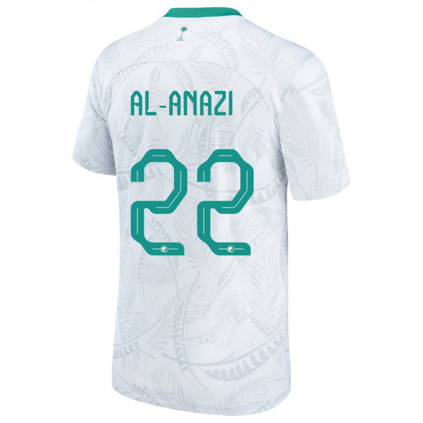 Niño Camiseta Arabia Saudita Lama Al Anazi #22 Blanco 1ª Equipación 22-24 La Camisa