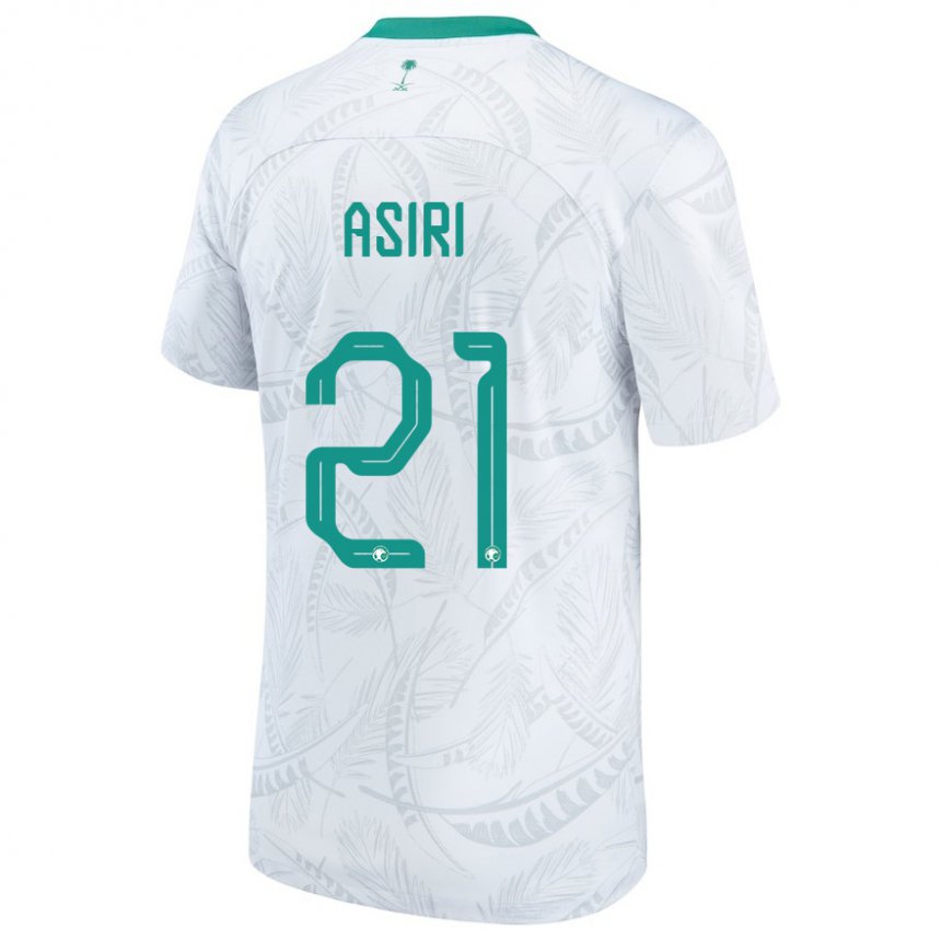 Niño Camiseta Arabia Saudita Haitham Asiri #21 Blanco 1ª Equipación 22-24 La Camisa