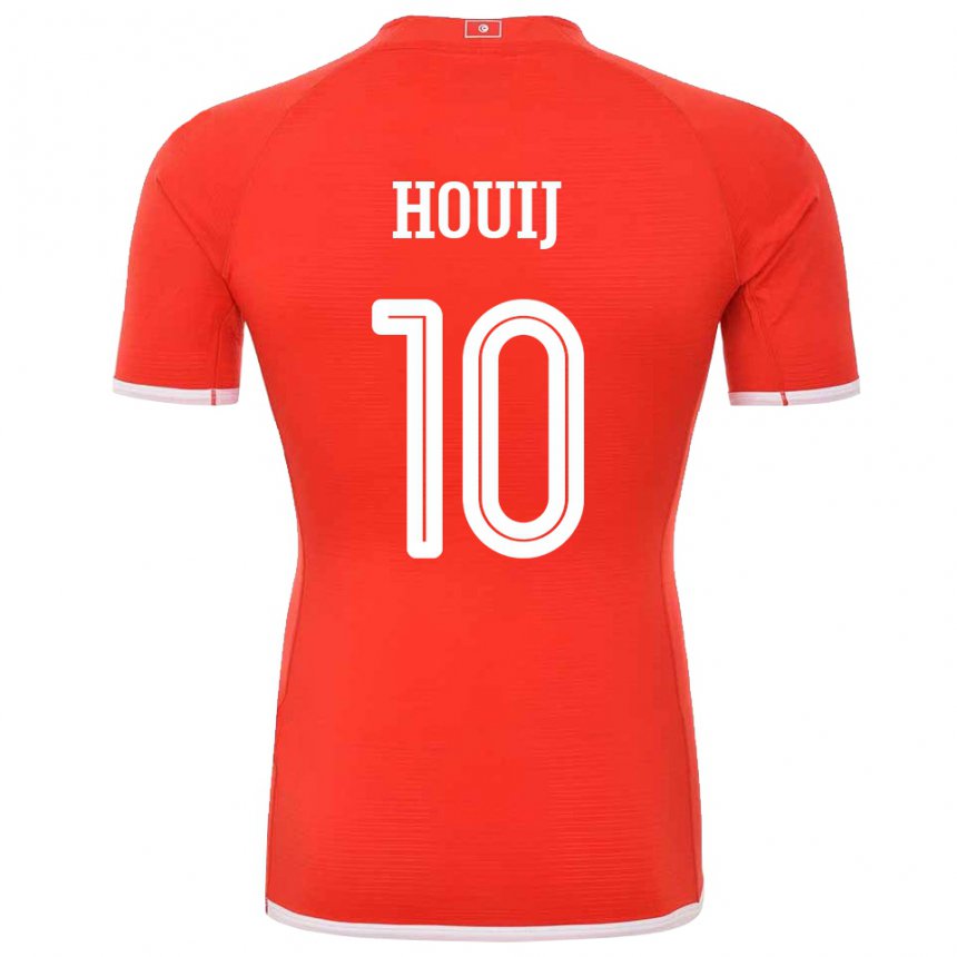 Niño Camiseta Túnez Mariem Houij #10 Rojo 1ª Equipación 22-24 La Camisa