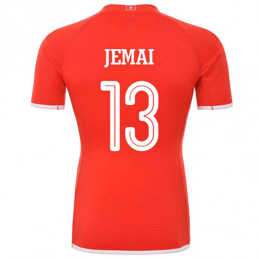 Niño Camiseta Túnez Yasmine Jemai #13 Rojo 1ª Equipación 22-24 La Camisa