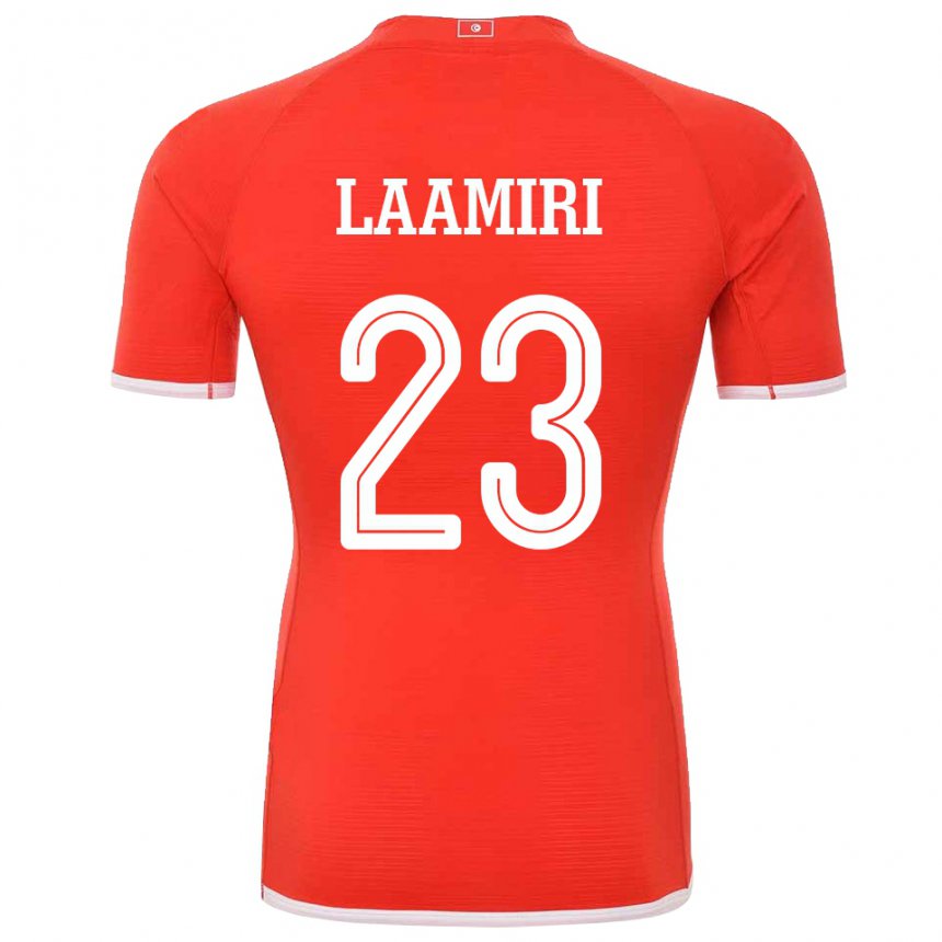 Niño Camiseta Túnez Soumaya Laamiri #23 Rojo 1ª Equipación 22-24 La Camisa