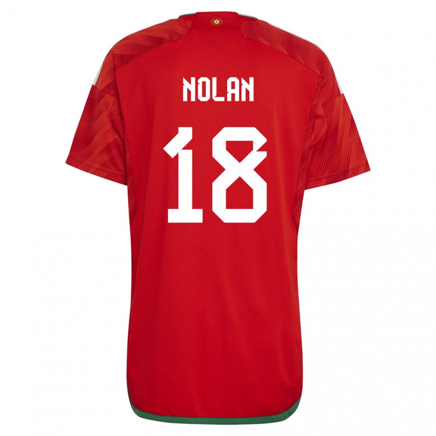 Niño Camiseta Gales Kylie Nolan #18 Rojo 1ª Equipación 22-24 La Camisa