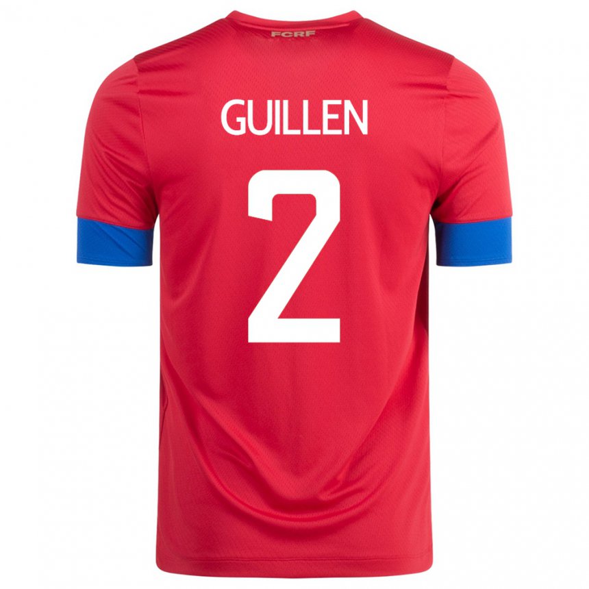 Niño Camiseta Costa Rica Gabriela Guillen #2 Rojo 1ª Equipación 22-24 La Camisa