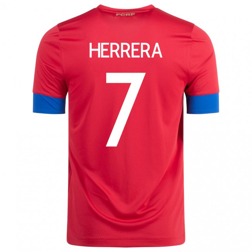 Niño Camiseta Costa Rica Melissa Herrera #7 Rojo 1ª Equipación 22-24 La Camisa