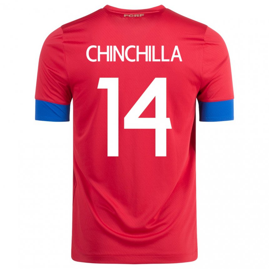 Niño Camiseta Costa Rica Priscila Chinchilla #14 Rojo 1ª Equipación 22-24 La Camisa