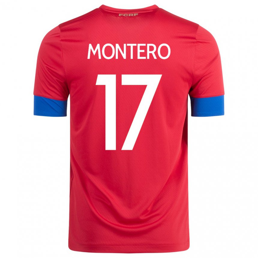 Niño Camiseta Costa Rica Michelle Montero #17 Rojo 1ª Equipación 22-24 La Camisa