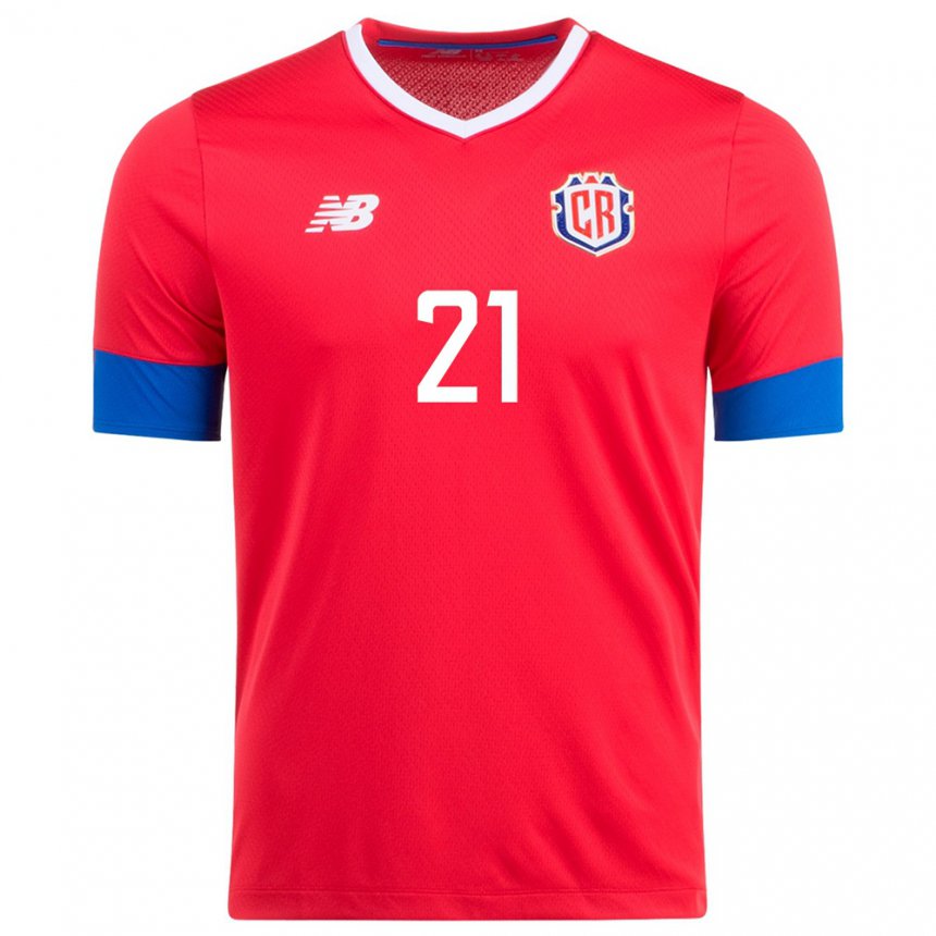 Niño Camiseta Costa Rica Viviana Chinchilla #21 Rojo 1ª Equipación 22-24 La Camisa