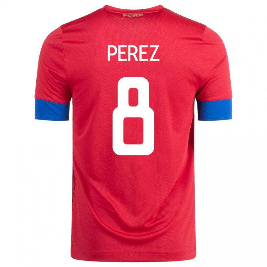 Niño Camiseta Costa Rica Creichel Perez #8 Rojo 1ª Equipación 22-24 La Camisa