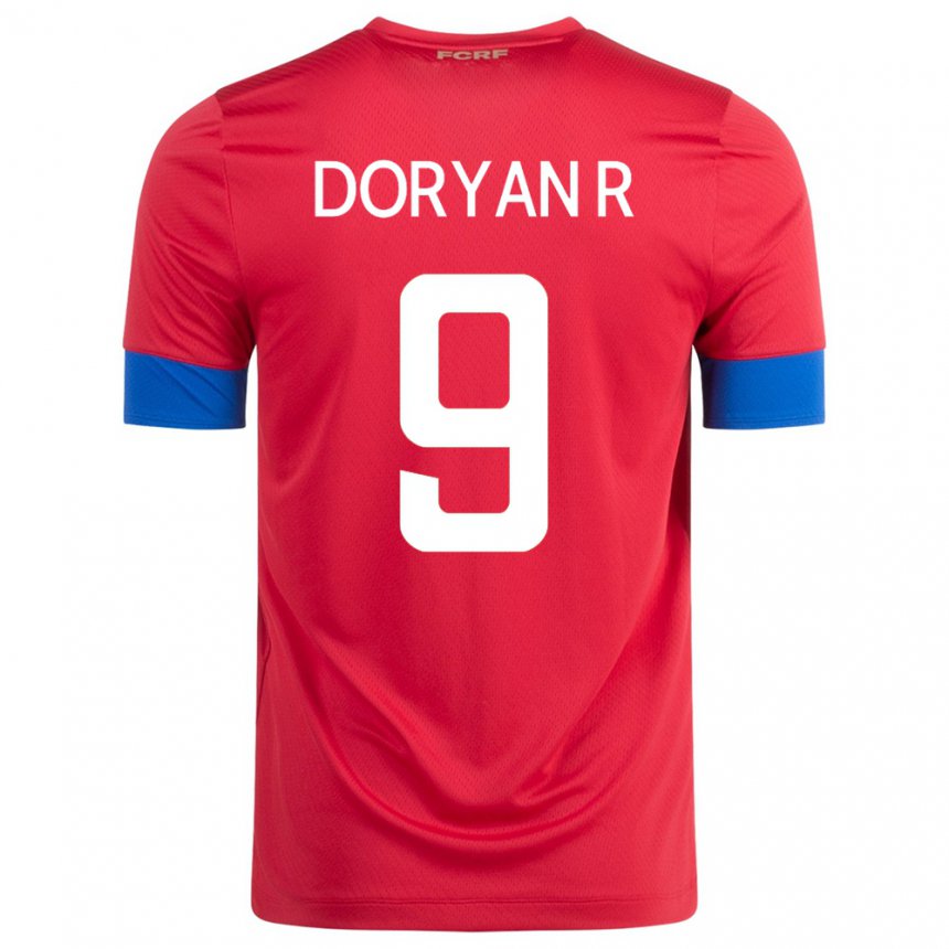 Niño Camiseta Costa Rica Doryan Rodriguez #9 Rojo 1ª Equipación 22-24 La Camisa