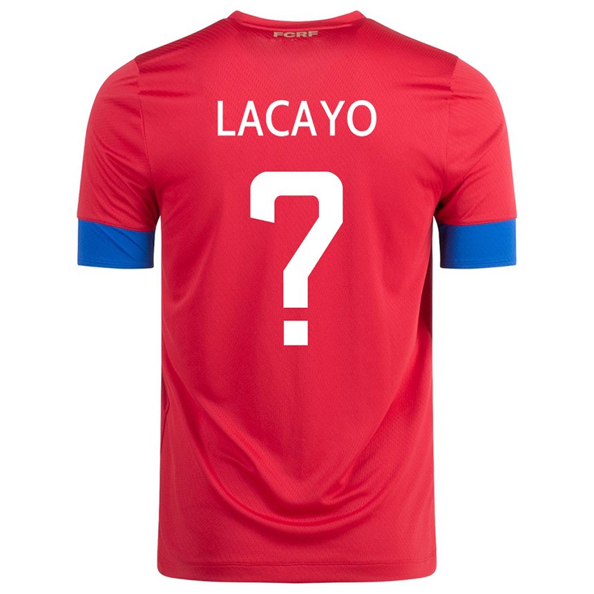 Niño Camiseta Costa Rica Marcelo Lacayo #0 Rojo 1ª Equipación 22-24 La Camisa