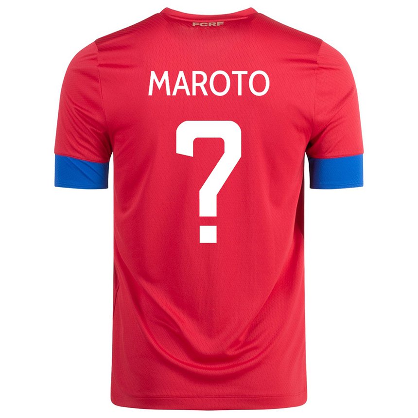 Niño Camiseta Costa Rica Victor Maroto #0 Rojo 1ª Equipación 22-24 La Camisa