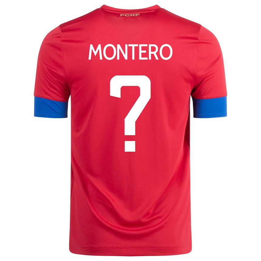 Niño Camiseta Costa Rica Claudio Montero #0 Rojo 1ª Equipación 22-24 La Camisa