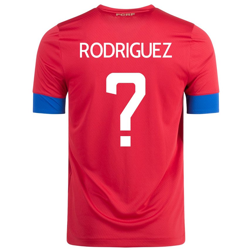 Niño Camiseta Costa Rica Bradley Rodriguez #0 Rojo 1ª Equipación 22-24 La Camisa