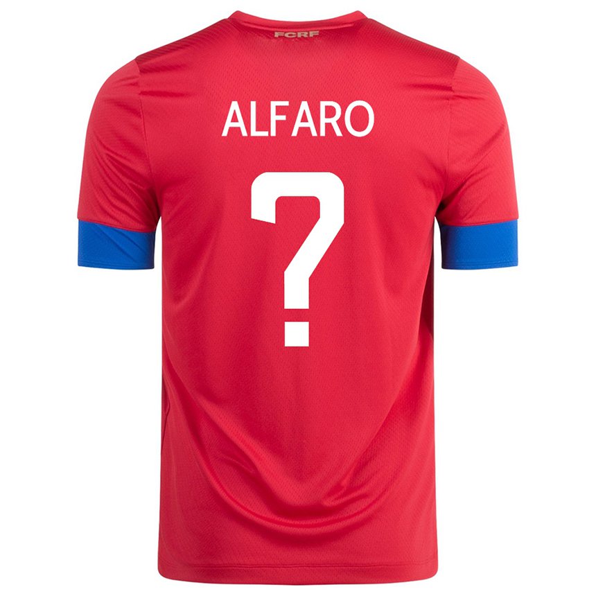 Niño Camiseta Costa Rica Juan Alfaro #0 Rojo 1ª Equipación 22-24 La Camisa
