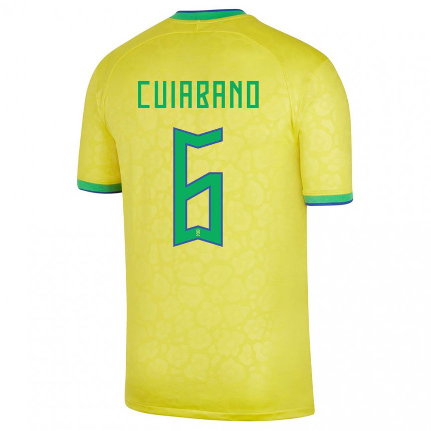 Niño Camiseta Brasil Cuiabano #6 Amarillo 1ª Equipación 22-24 La Camisa