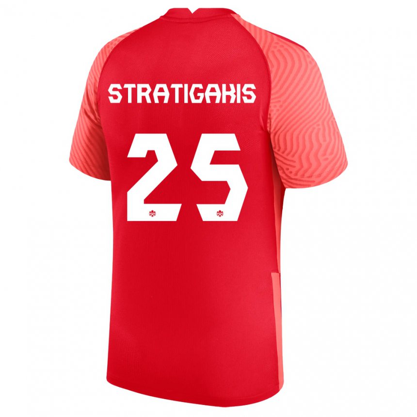Niño Camiseta Canadá Sarah Stratigakis #25 Rojo 1ª Equipación 22-24 La Camisa