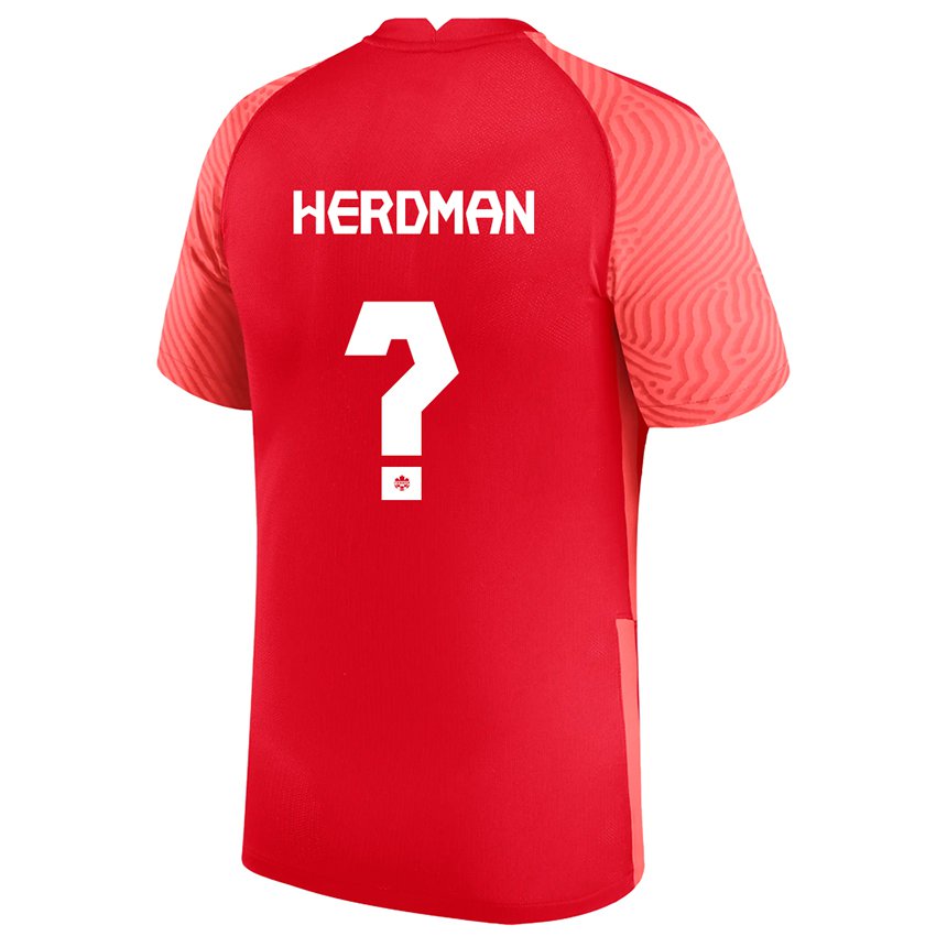 Niño Camiseta Canadá Jay Herdman #0 Rojo 1ª Equipación 22-24 La Camisa