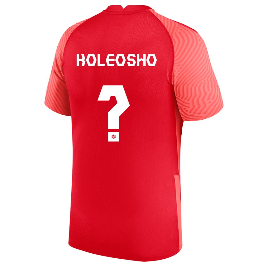 Niño Camiseta Canadá Luca Koleosho #0 Rojo 1ª Equipación 22-24 La Camisa