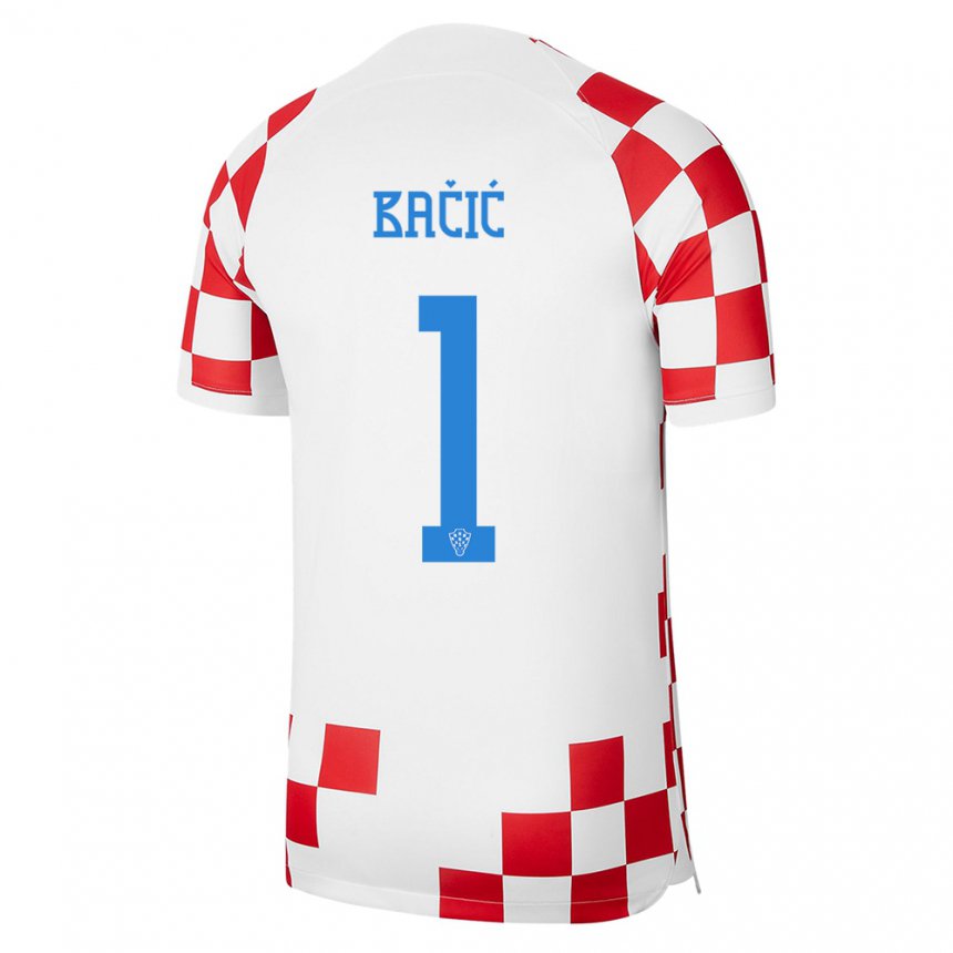 Niño Camiseta Croacia Doris Bacic #1 Rojo Blanco 1ª Equipación 22-24 La Camisa
