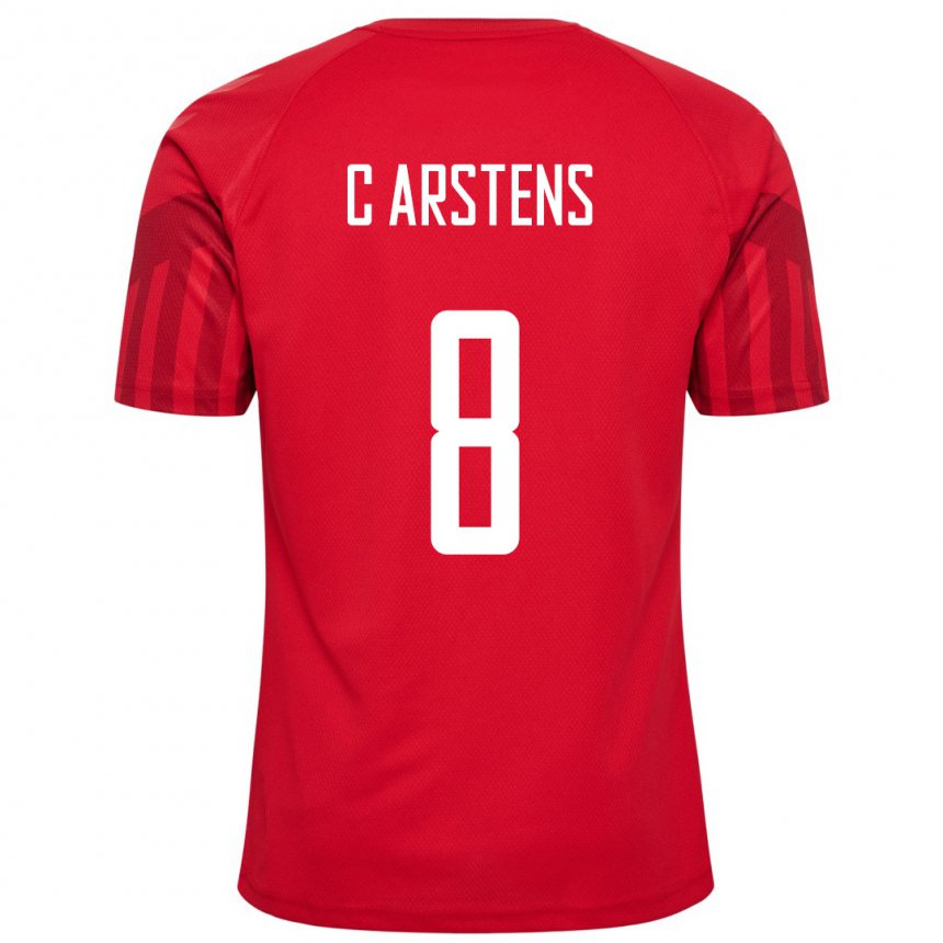Niño Camiseta Dinamarca Signe Carstens #8 Rojo 1ª Equipación 22-24 La Camisa