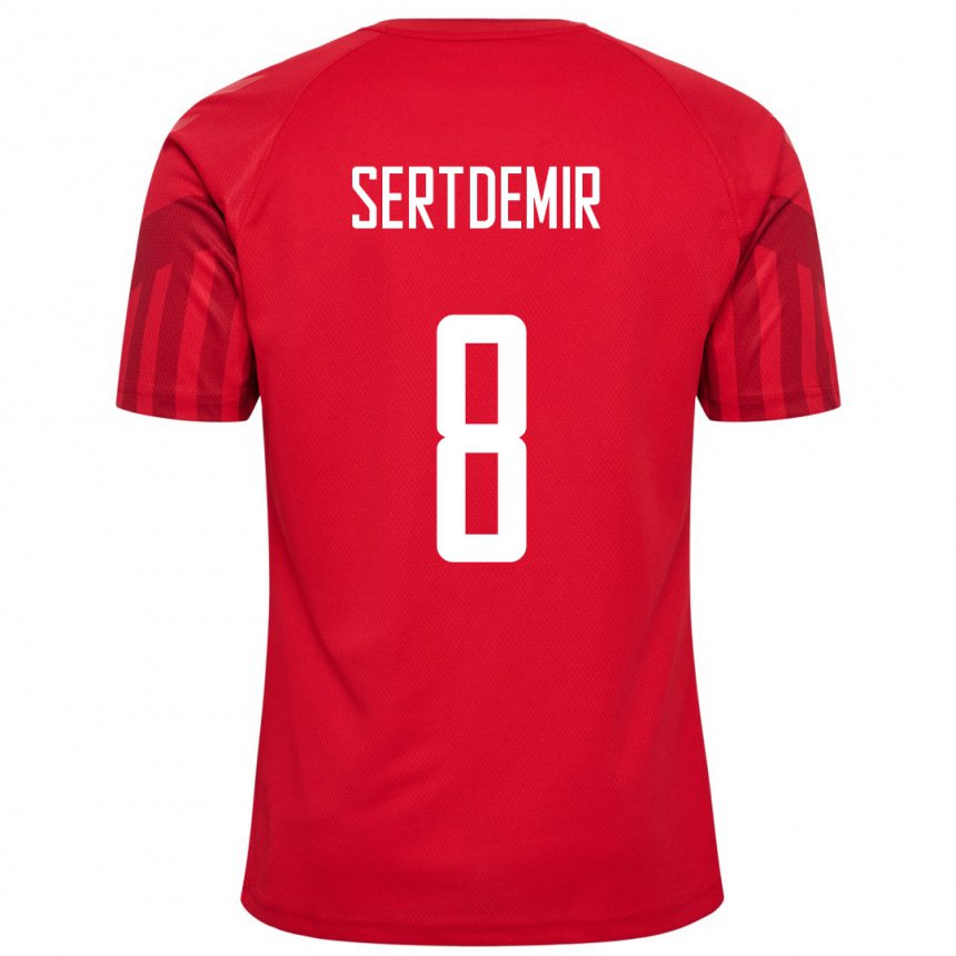 Niño Camiseta Dinamarca Zidan Sertdemir #8 Rojo 1ª Equipación 22-24 La Camisa