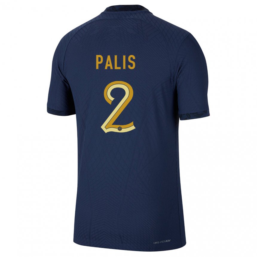 Niño Camiseta Francia Ella Palis #2 Azul Marino 1ª Equipación 22-24 La Camisa