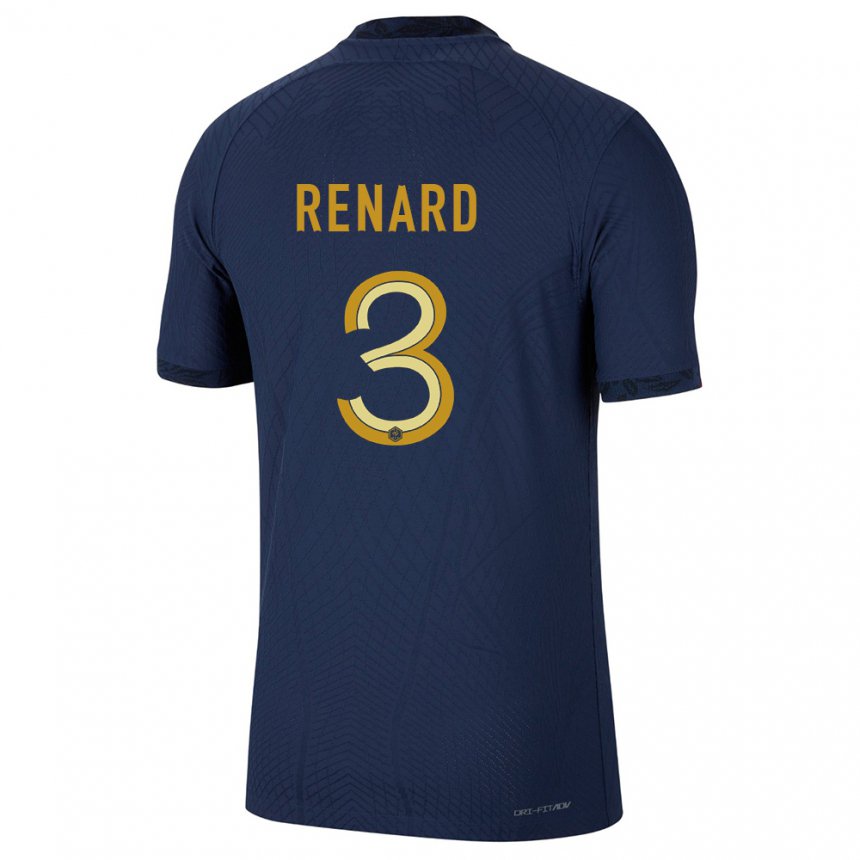 Niño Camiseta Francia Wendie Renard #3 Azul Marino 1ª Equipación 22-24 La Camisa