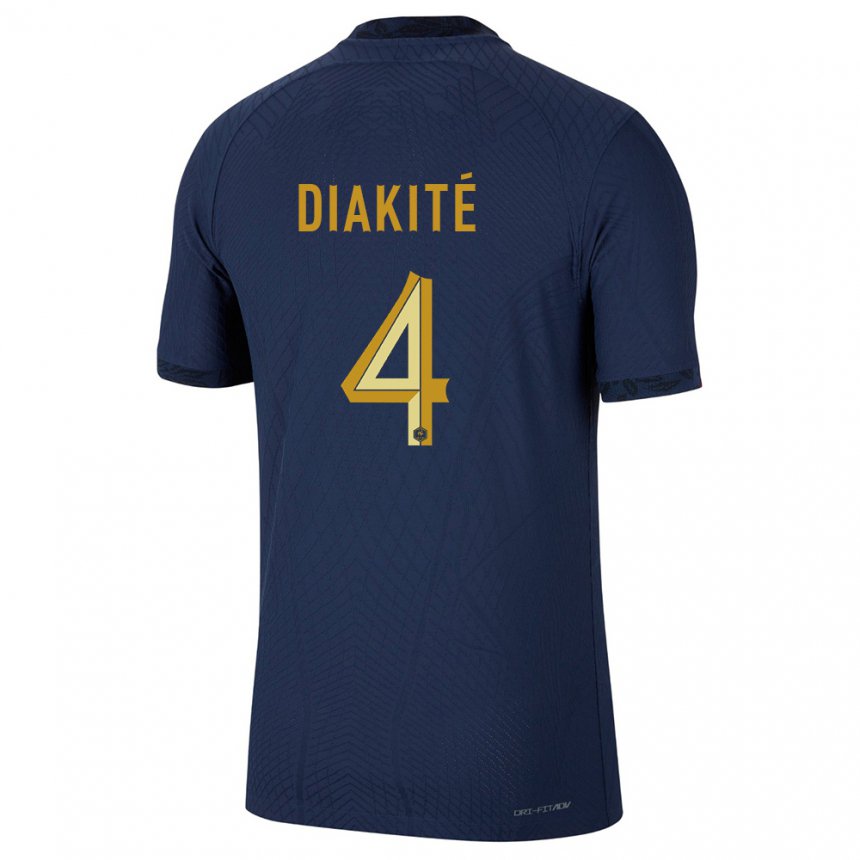 Niño Camiseta Francia Bafode Diakite #4 Azul Marino 1ª Equipación 22-24 La Camisa