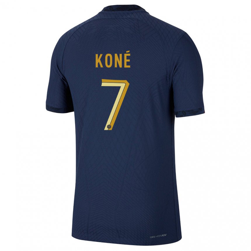 Niño Camiseta Francia Kouadio Kone #7 Azul Marino 1ª Equipación 22-24 La Camisa