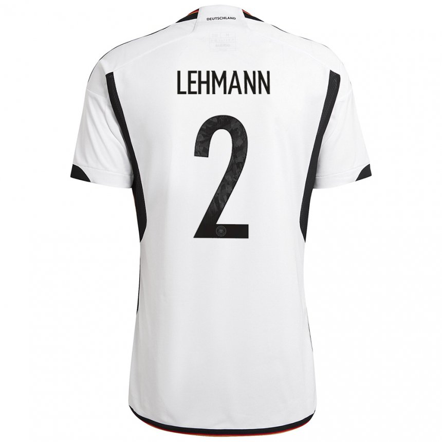 Niño Camiseta Alemania Paul Lehmann #2 Blanco Negro 1ª Equipación 22-24 La Camisa