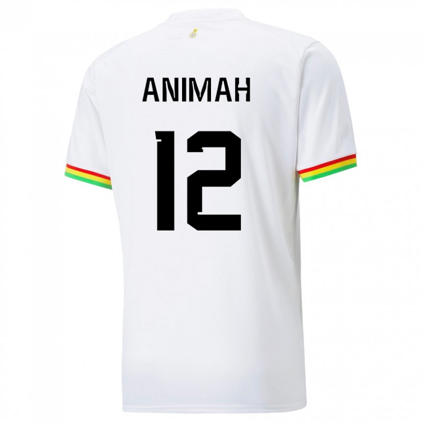 Niño Camiseta Ghana Grace Animah #12 Blanco 1ª Equipación 22-24 La Camisa