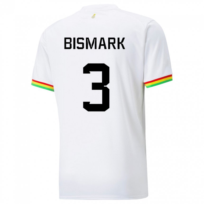 Niño Camiseta Ghana Anim Bismark #3 Blanco 1ª Equipación 22-24 La Camisa