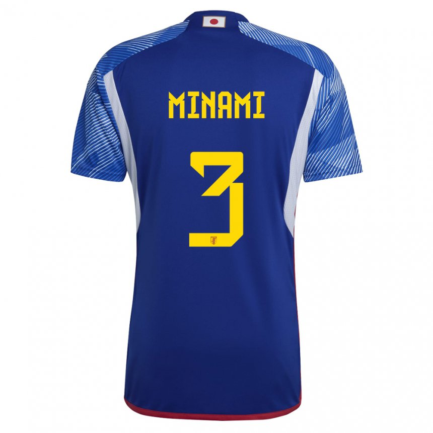 Niño Camiseta Japón Moeka Minami #3 Azul Real 1ª Equipación 22-24 La Camisa